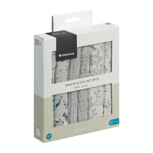 Kikka Boo Λαβέτες Ώμου από Μουσελίνα 6τμχ 30x30cm Dreamy Fields Grey (31103010113) Kikka Boo Λαβέτες Ώμου από Μουσελίνα 6τμχ 30x30cm Dreamy Fields Grey (31103010113)