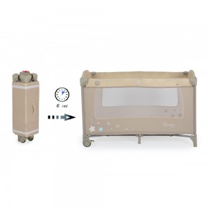Cangaroo Παρκοκρέβατο Sleepy Beige New 2 επιπέδων (3800146248581)  Cangaroo Παρκοκρέβατο Sleepy Beige New 2 επιπέδων (3800146248581)