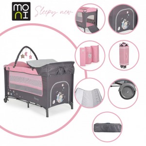 Cangaroo Παρκοκρέβατο Sleepy 2 επιπέδων Pink New (3800146248598) Cangaroo Παρκοκρέβατο Sleepy 2 επιπέδων Pink New (3800146248598)