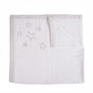 Cangaroo Κουβερτούλα Μουσελίνα 100x120cm Γκρι Αστεράκια (3800146263539) Cangaroo Κουβερτούλα Μουσελίνα 100x120cm Γκρι Αστεράκια (3800146263539)
