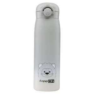 Freeon Παιδικό Παγούρι Θερμός 480ml Lion Grey (380715) Freeon Παιδικό Παγούρι Θερμός 480ml Lion Grey (380715)