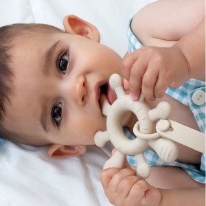 Kiokids Μασητικό Σιλικόνης Εκρού 10cm (4155) Kiokids Μασητικό Σιλικόνης Εκρού 10cm (4155)