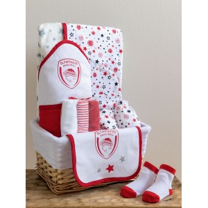 Palamaiki Home Καλάθι δώρου για νεογέννητο NB-OLYMPIACOS (5205857281113)