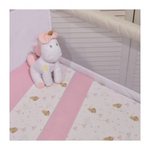 Baby Oliver Σετ σεντόνια 2τεμαχίων για βρεφικό λίκνο Ροζ (46-6704/412) Baby Oliver Σετ σεντόνια 2τεμαχίων για βρεφικό λίκνο Ροζ (46-6704/412)