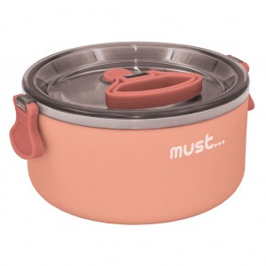 Must Φαγητοδοχείο Στρόγγυλο 2 σε 1 με Κουτάλι 1050ml Ροζ (584711) Must Φαγητοδοχείο Στρόγγυλο 2 σε 1 με Κουτάλι 1050ml Ροζ (584711)
