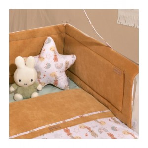 Baby Oliver Προστατευτική Πάντα Κούνιας  διπλής όψης 34Χ210εκ Camel Velvet (6702/410) Baby Oliver Προστατευτική Πάντα Κούνιας  διπλής όψης 34Χ210εκ Camel Velvet (6702/410)