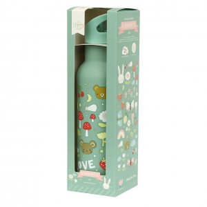 A Little Lovely Company: XL Μπουκάλι με διπλό τοίχωμα από ανοξείδωτο ατσάλι 500ml Joy (DBSXJO76)