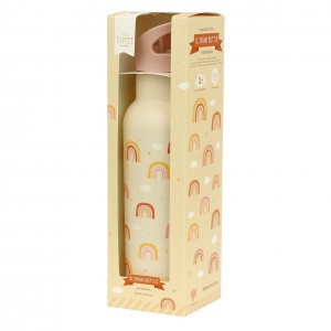 A Little Lovely Company: XL Μπουκάλι με διπλό τοίχωμα από ανοξείδωτο ατσάλι 500ml Rainbows (DBSXRA74)