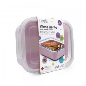 Melii – Glass Bento με θήκη σιλικόνης (740ml) – pink (MEL16960) Melii – Glass Bento με θήκη σιλικόνης (740ml) – pink (MEL16960)