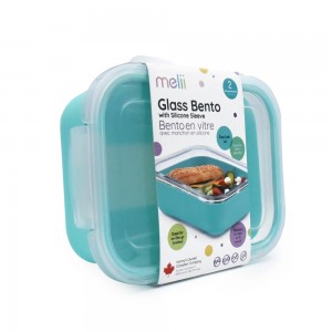 Melii – Glass Bento με θήκη σιλικόνης (740ml) – blue (MEL16961) Melii – Glass Bento με θήκη σιλικόνης (740ml) – blue (MEL16961)