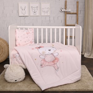 Lorelli Σετ Προίκα Μωρού Cosy 3 τμχ Ranforce Pink Ballarina Bear (10420015101) Lorelli Σετ Προίκα Μωρού Cosy 3 τμχ Ranforce Pink Ballarina Bear (10420015101)