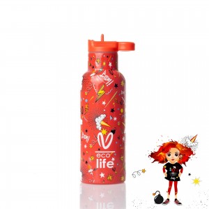 Eco Life Θερμός από ανοξείδωτο ατσάλι Spitha 500ml (33-BO-2326) Eco Life Θερμός από ανοξείδωτο ατσάλι Spitha 500ml (33-BO-2326)