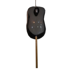 Χειροποίητη Λαμπάδα Mouse Ποντίκι Γκρι Υπολογιστή (000713)