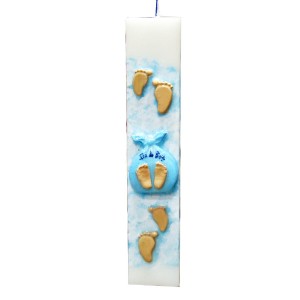 Χειροποίητη Λαμπάδα Πατουσάκια Its A Boy (002758) Χειροποίητη Λαμπάδα Πατουσάκια Its A Boy (002758)