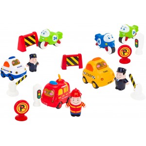 Σετ bebe οχημάτων Globo  με ήχους και φώτα (05270) Σετ bebe οχημάτων Globo  με ήχους και φώτα (05270)