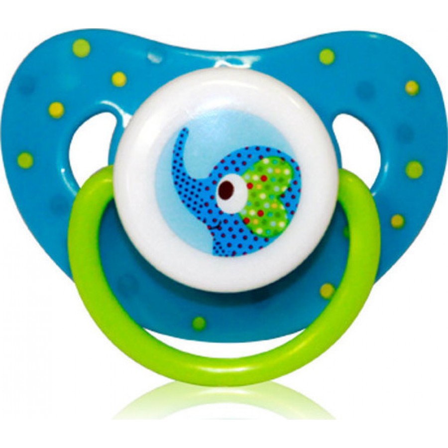 Lorelli Bertoni Πιπίλα Σιλικόνης Pacifier Zoo Blue Elephant (10220440000-1)