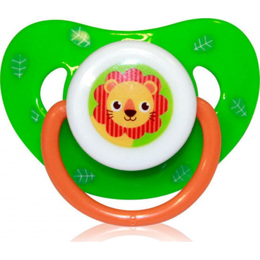 Lorelli Bertoni Πιπίλα Σιλικόνης Pacifier Zoo Green Lion (10220440000-3)