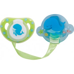 Lorelli Bertoni Πιπίλα Σιλικόνης με Κλιπ Και Κορδέλα Green Whale (10220490000-3) Lorelli Bertoni Πιπίλα Σιλικόνης με Κλιπ Και Κορδέλα Green Whale (10220490000-3)