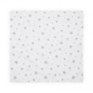 Lorelli Πάνα Αγκαλιάς Μουσελίνα Grey Stars (10340091907)