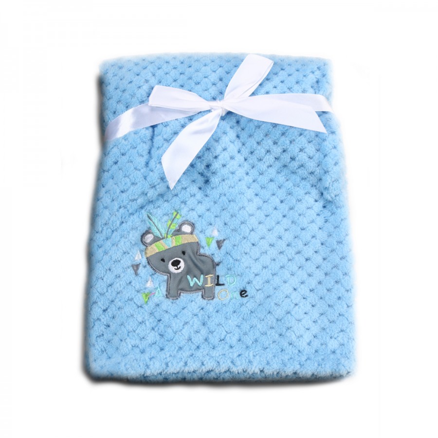 Cangaroo Κουβέρτα Fleece Αγκαλιάς 80x110cm Freya Blue (3800146263980)