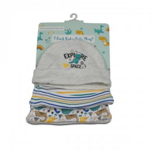 Cangaroo Βρεφικά Καπελάκια Σετ 3 τεμαχίων Kay - Blue (3800146265519) Cangaroo Βρεφικά Καπελάκια Σετ 3 τεμαχίων Kay - Blue (3800146265519)