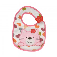 Akuku Μικρή σαλιάρα με velcro Γατούλα (A0261) Akuku Μικρή σαλιάρα με velcro Γατούλα (A0261)