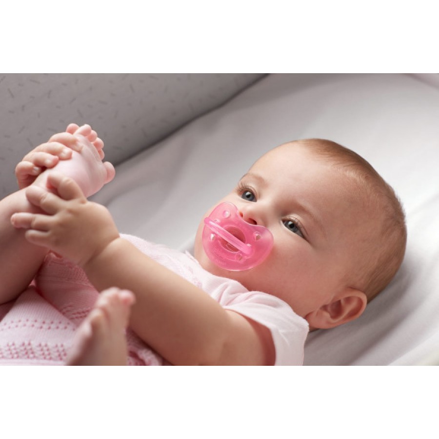 Chicco Physio Soft Σιλικόνης 0-6m Ροζ 1τμχ (C60-02711-11)