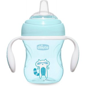 Εκπαιδευτικό κύπελλο  Chicco Cup 4m+ Soft Silicone Glove Blue 200ml (06911-20) Εκπαιδευτικό κύπελλο  Chicco Cup 4m+ Soft Silicone Glove Blue 200ml (06911-20)
