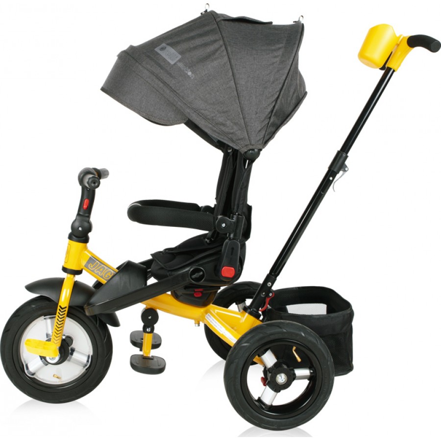 Lorelli Bertoni Τρίκυκλο Ποδηλατάκι  Jaguar Black & Yellow με Air Wheels (10050292101)