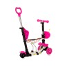 Lorelli Bertoni Scooter Smart Plus Pink Flowers Με χειρολαβή Γονέα (10390030016)