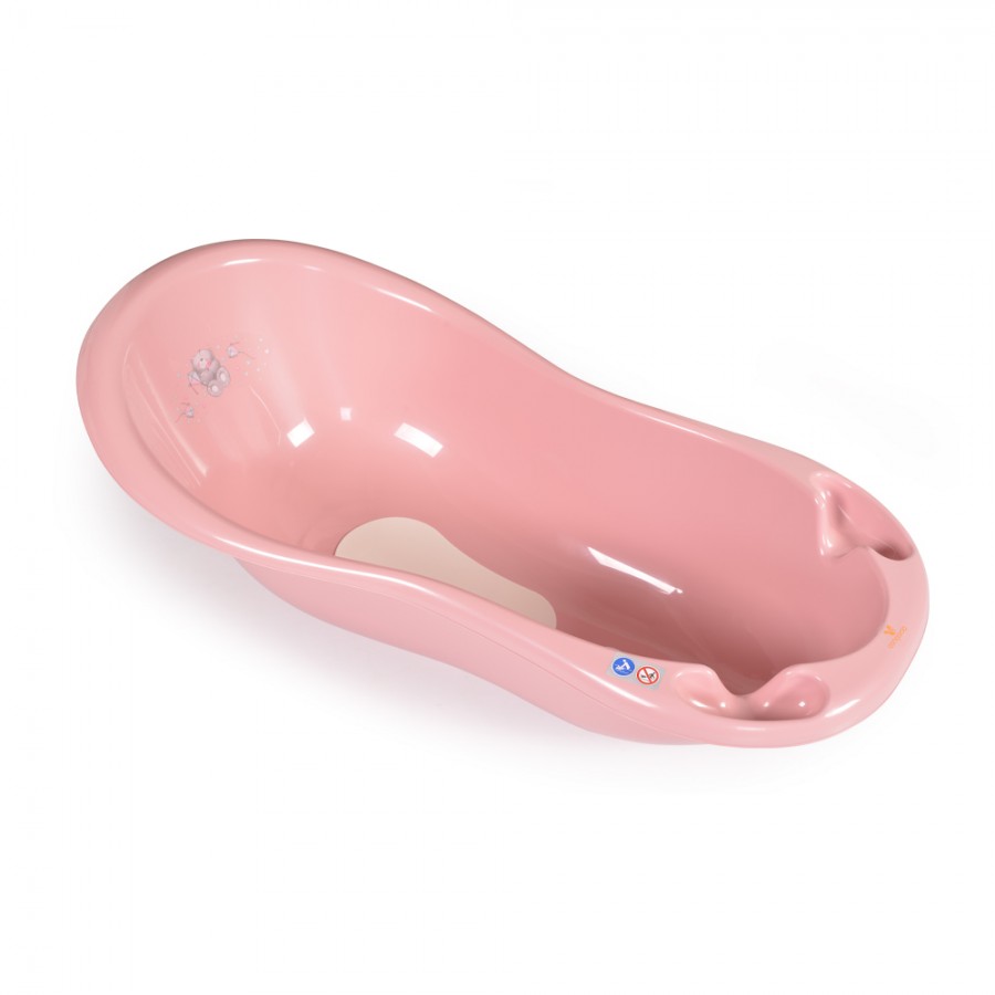 Cangaroo Αντιολισθητική Βρεφική Μπανιέρα Bathtub 100 cm 2138  Bear Pink (108503)