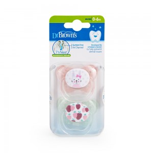Dr. Brown's PreVent Ορθοδοντική Σιλικόνης 0-6m 2τμχ Ροζ New (PV12302) Dr. Brown's PreVent Ορθοδοντική Σιλικόνης 0-6m 2τμχ Ροζ New (PV12302)