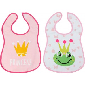 Kiokids Σετ Σαλιάρες 2τμχ. Πριγκήπισσα-Βάτραχος (1824) Kiokids Σετ Σαλιάρες 2τμχ. Πριγκήπισσα-Βάτραχος (1824)