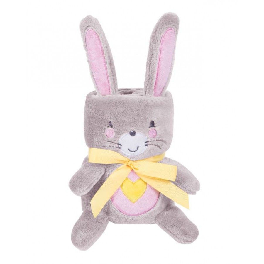 Kikka Boo Κουβέρτα Αγκαλιάς & Λίκνου 3D Pink Bunny  75x100cm (31103020078)