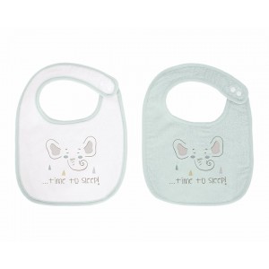 Kikkaboo Σετ 2 τεμ Σαλιάρες Elephant Time  (31104010039) Kikkaboo Σετ 2 τεμ Σαλιάρες Elephant Time  (31104010039)