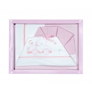 Picolle Emozioni σετ σεντόνια τριών τεμαχίων για βρεφικό λίκνο Ciao (31108)