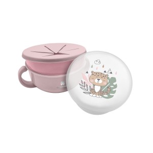 Kikka Boo Παιδικό Μπολ Φαγητού από Σιλικόνη Savanna Pink (31302040129) Kikka Boo Παιδικό Μπολ Φαγητού από Σιλικόνη Savanna Pink (31302040129)