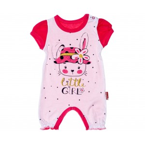 Βρεφικό Ολόσωμο Καλοκαιρινό Φορμάκι Little Fuchsia Girl (31388)