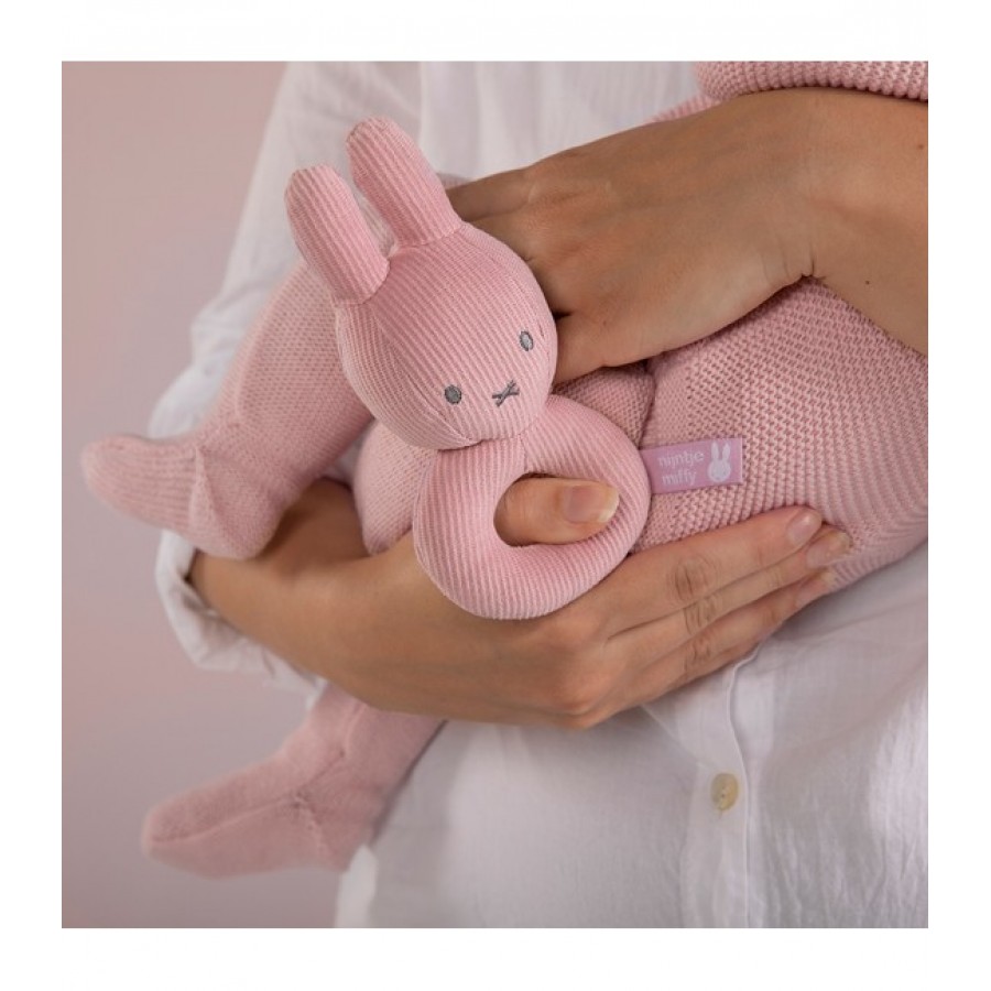 Υφασμάτινη Κουδουνίστρα Miffy Pink (47-3611)