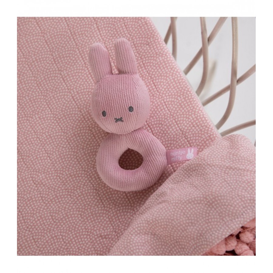 Υφασμάτινη Κουδουνίστρα Miffy Pink (47-3611)