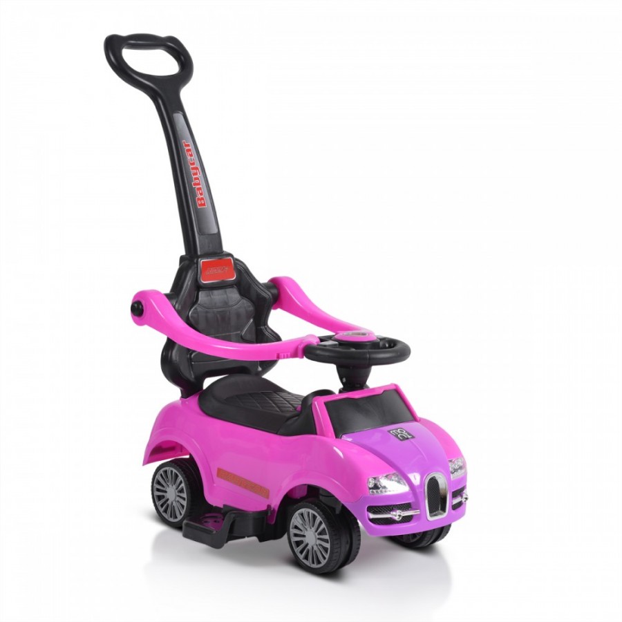 Περπατούρα Αυτοκινητάκι Με λαβή Γονέα Ride On Rider 2 in 1 Pink (3800146230869)