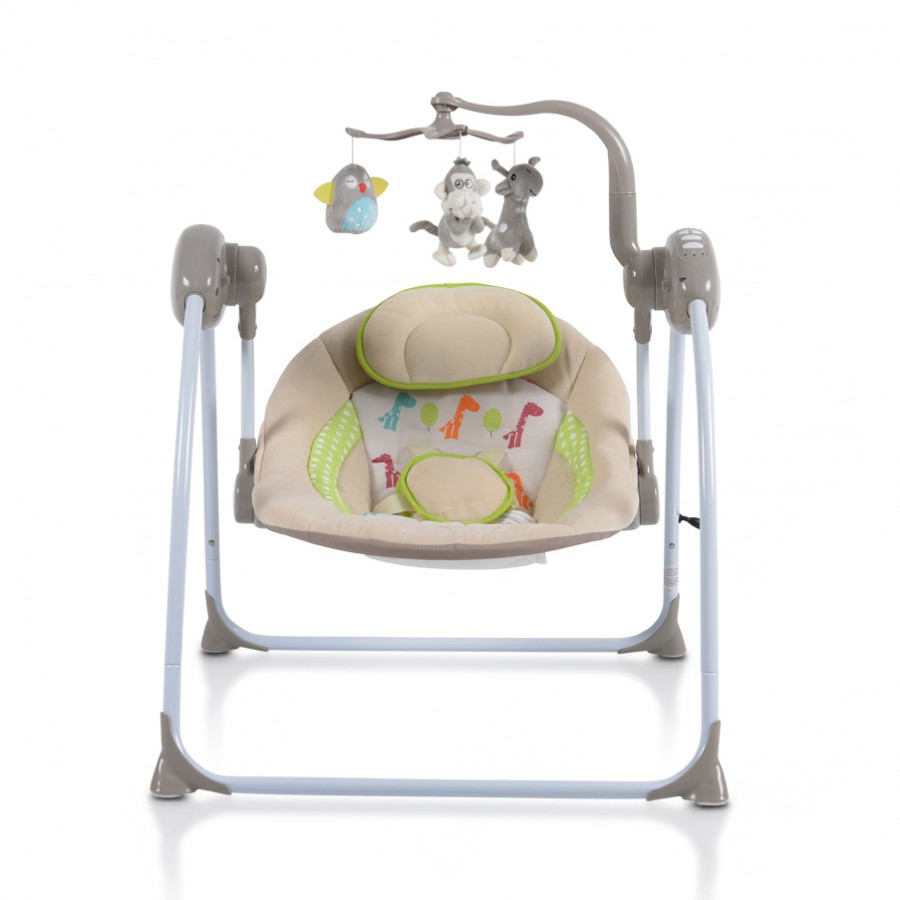 Ηλεκτρικό Βρεφικό Ρηλάξ-Κούνια Cangaroo Baby Swing+ Plus Cappuccino (3800146247416)