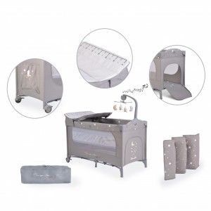 Cangaroo Παρκοκρέβατο Play yard Once upon a time L3 Grey (3800146248420) Cangaroo Παρκοκρέβατο Play yard Once upon a time L3 Grey (3800146248420)