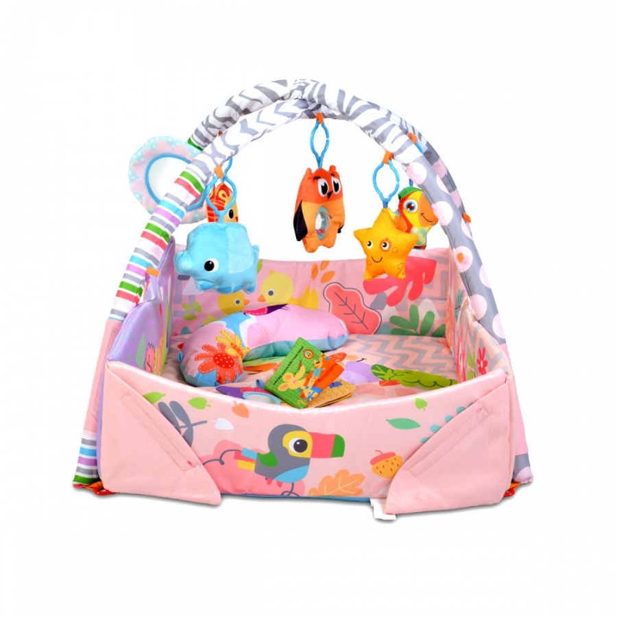 Cangaroo Γυμναστήριο Play Mat Oasis pink (3800146265342)