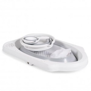 Cangaroo Πτυσσόμενο Σετ Μπάνιου Hawaii Grey (3800146268800)  Cangaroo Πτυσσόμενο Σετ Μπάνιου Hawaii Grey (3800146268800)