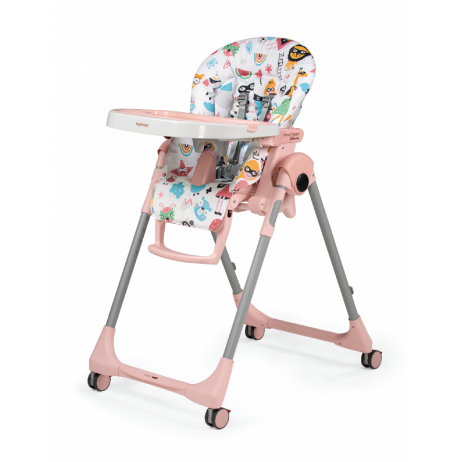 Peg Perego Καρέκλα Φαγητού Prima Pappa Follow Me Super Girl (4132PSG19) + Δώρο μπάρα παιχνιδιών