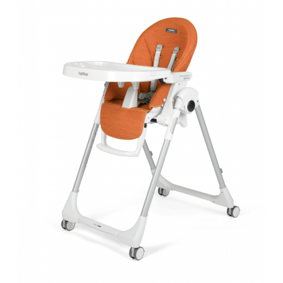 Peg Perego Καρέκλα Φαγητού Prima Pappa Follow Me Wonder Orange (4132WD48) + Δώρο μπάρα παιχνιδιών