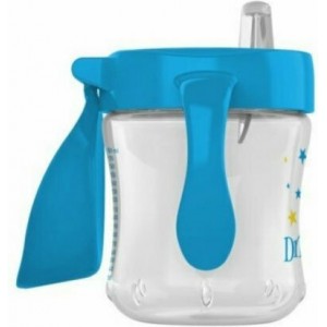 Dr Brown's Κύπελλο Με Μαλακό Στόμιο 180ml Με Καπάκι Και Λάβες - Μπλέ (TC61001-3) Dr Brown's Κύπελλο Με Μαλακό Στόμιο 180ml Με Καπάκι Και Λάβες - Μπλέ (TC61001-3)