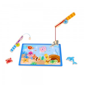 Tooky Toys Wooden Fishing Game TKF040 (6970090047145)