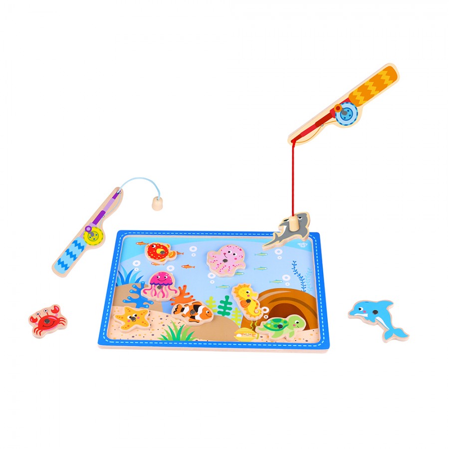 Tooky Toys Wooden Fishing Game TKF040 (6970090047145) Tooky Toys Wooden Fishing Game TKF040 (6970090047145)